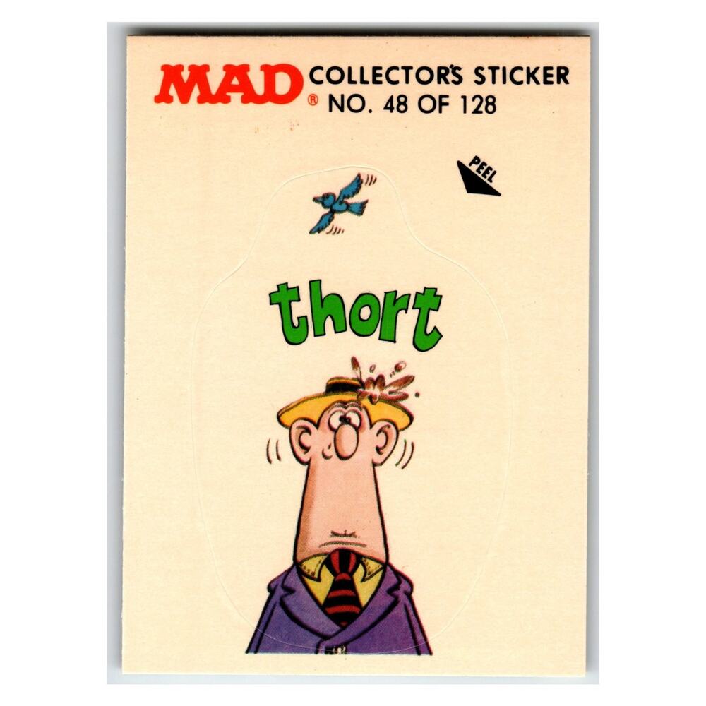 MAD Thort 1983 Collector's Sticker Fleer No. 48 of 128